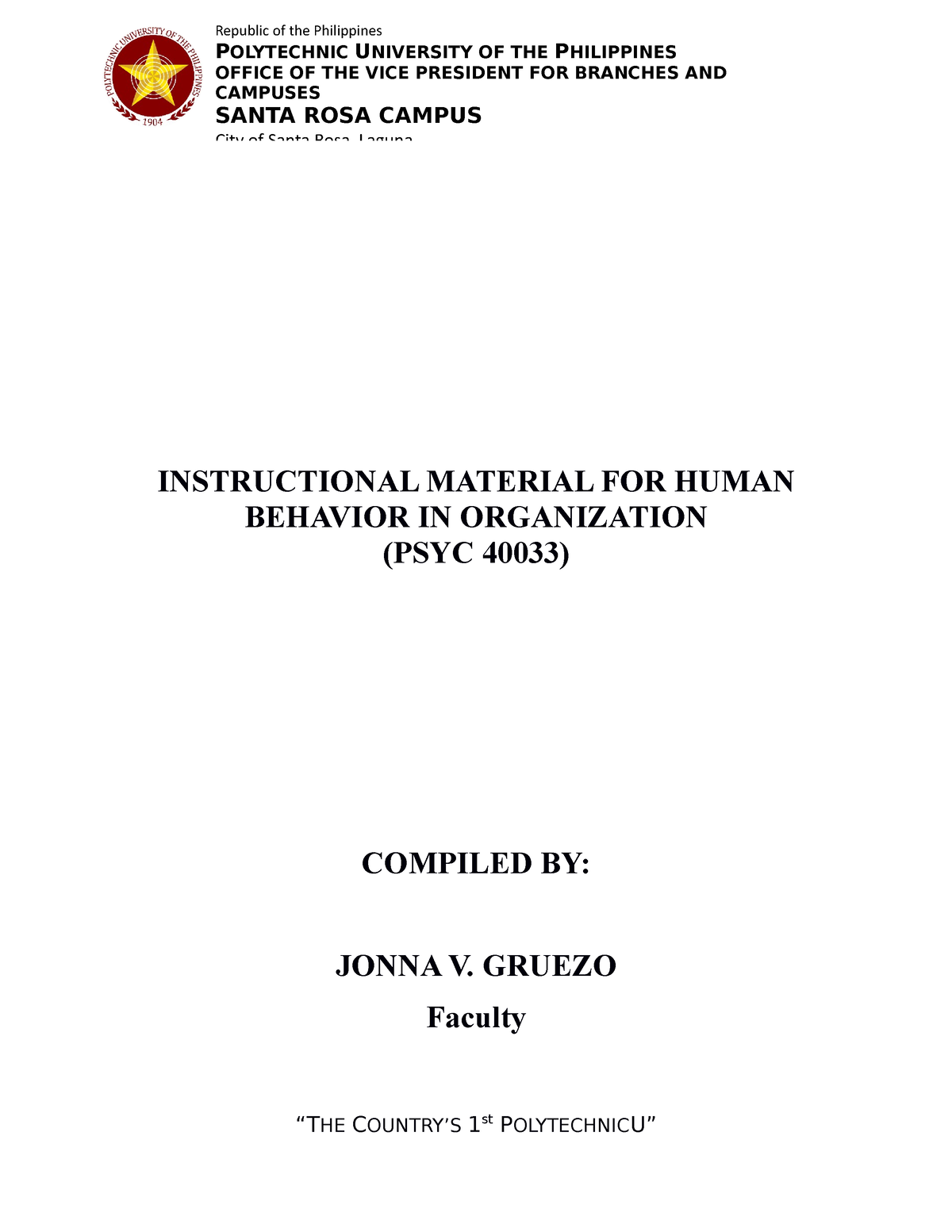 human-behavior-in-organization-module-instructional-material-for