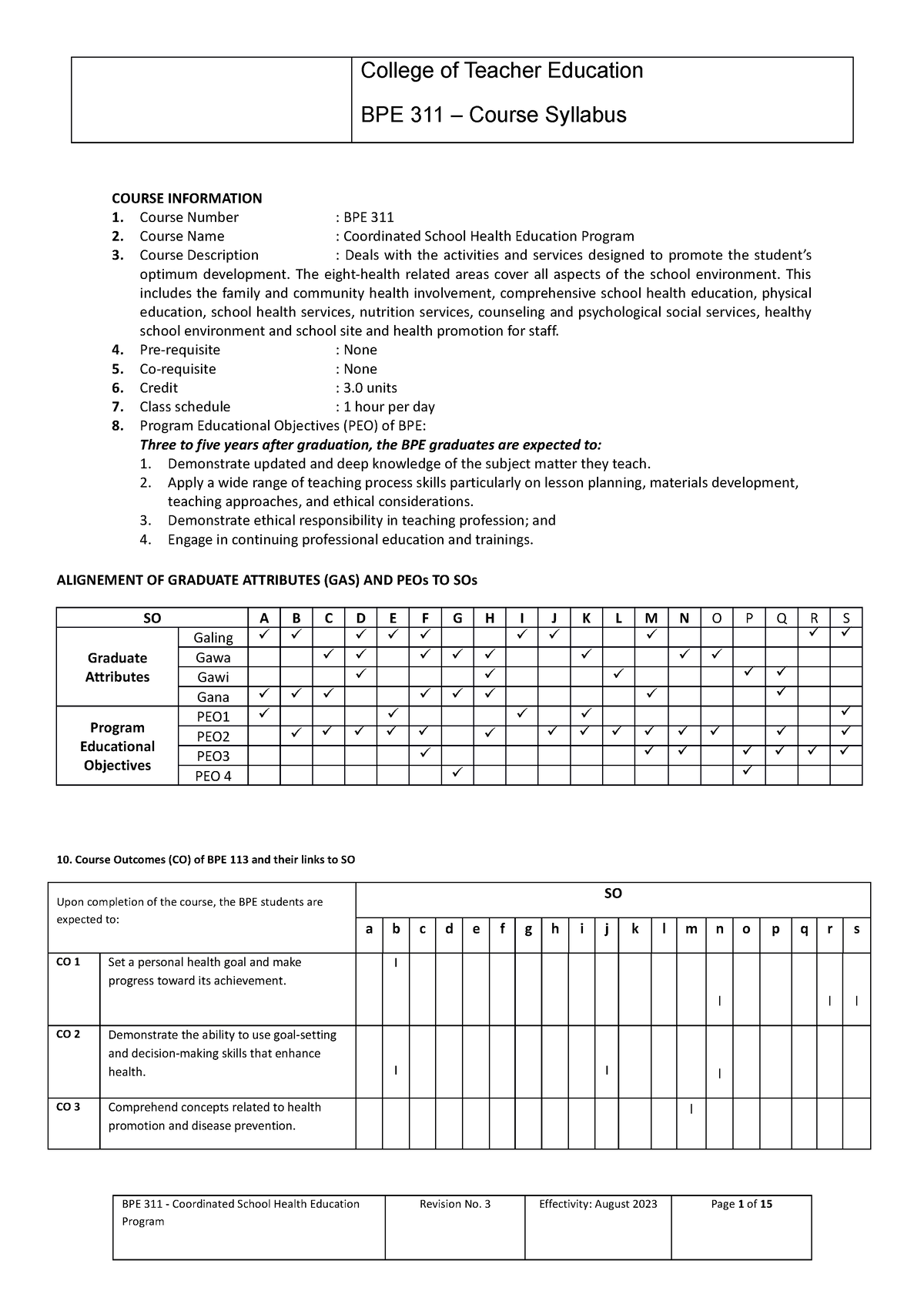 BPE 311-Coordinated-School-Health-Program New - BPE 311 – Course ...