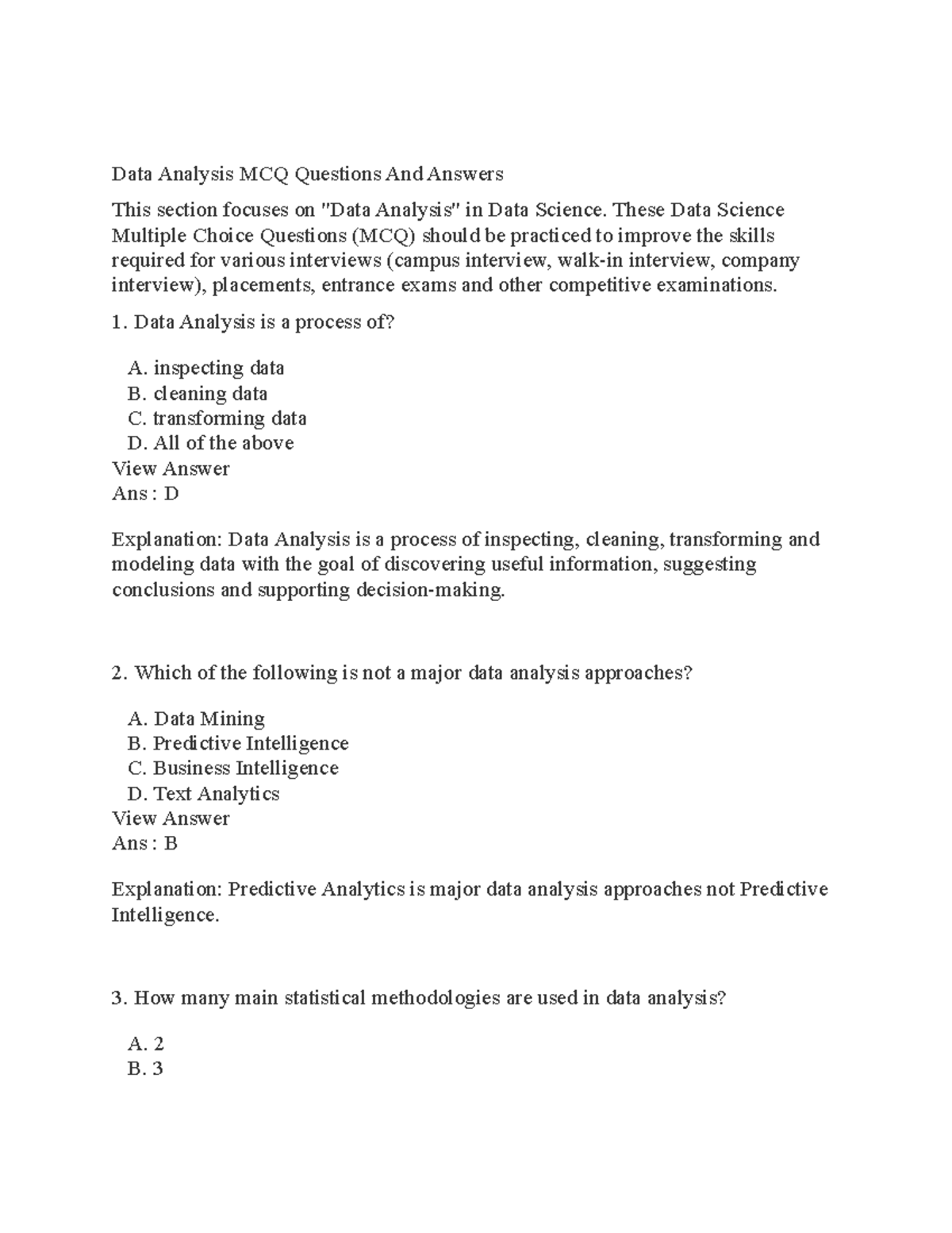 research questions and answers mcq