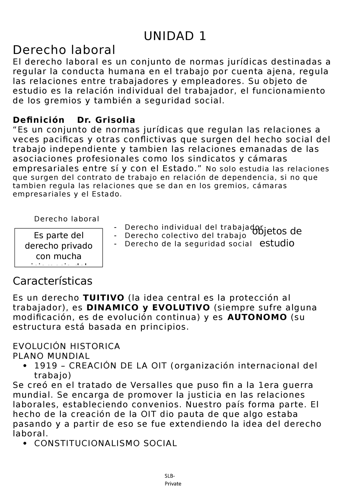 Unidad 1 Unidad 1 Derecho Laboral El Derecho Laboral Es Un Conjunto De Normas Jurídicas 4120