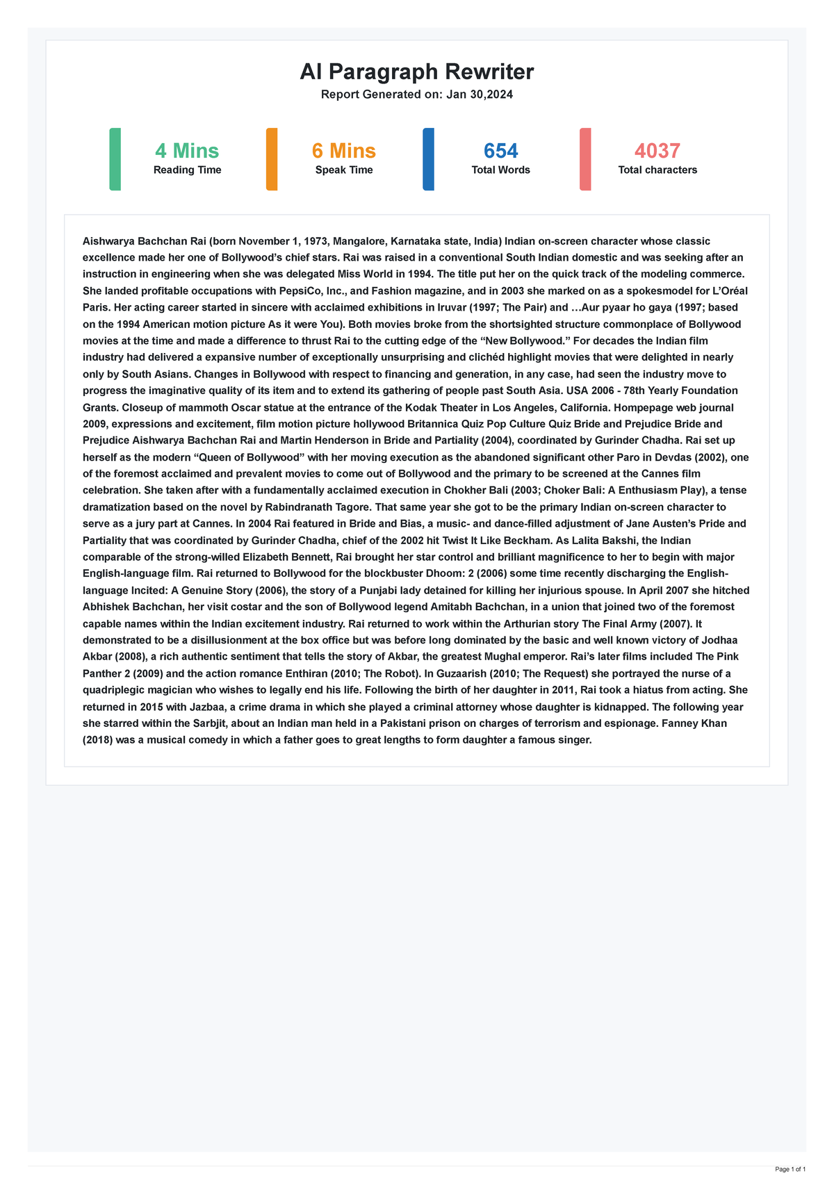 Article-rewriter-report - AI Paragraph Rewriter Report Generated on ...