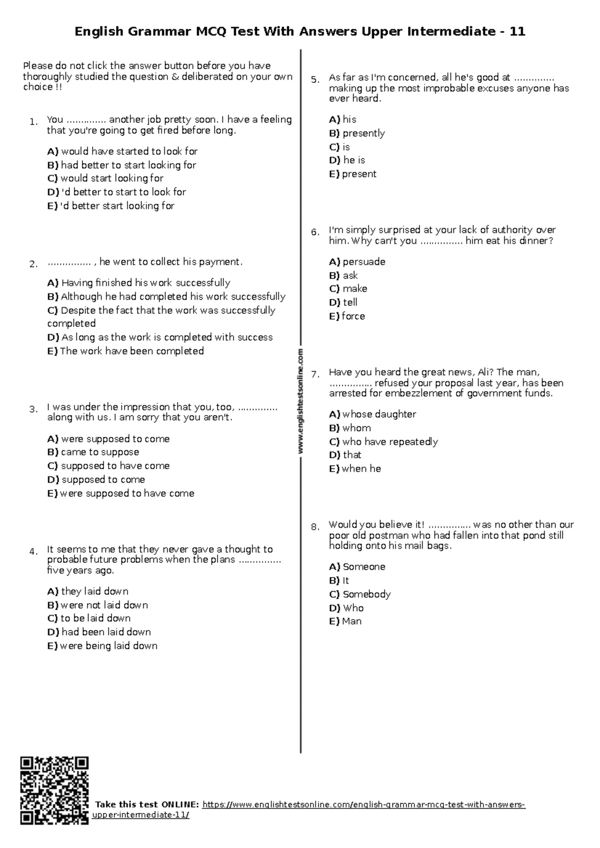 638-english-grammar-mcq-test-with-answers-upper-intermediate-11