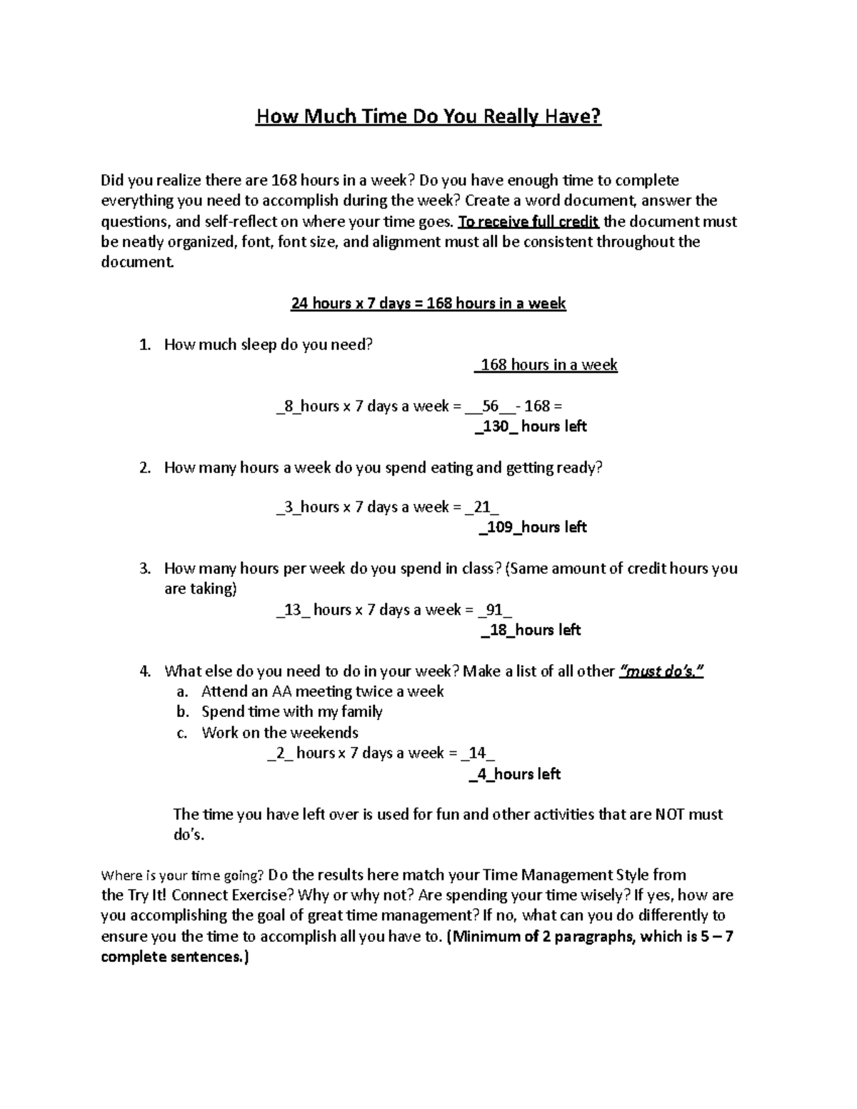 Timemanagement 1 1 Timemanagement How Much Time Do You Really Have Did You Realize There Are Studocu