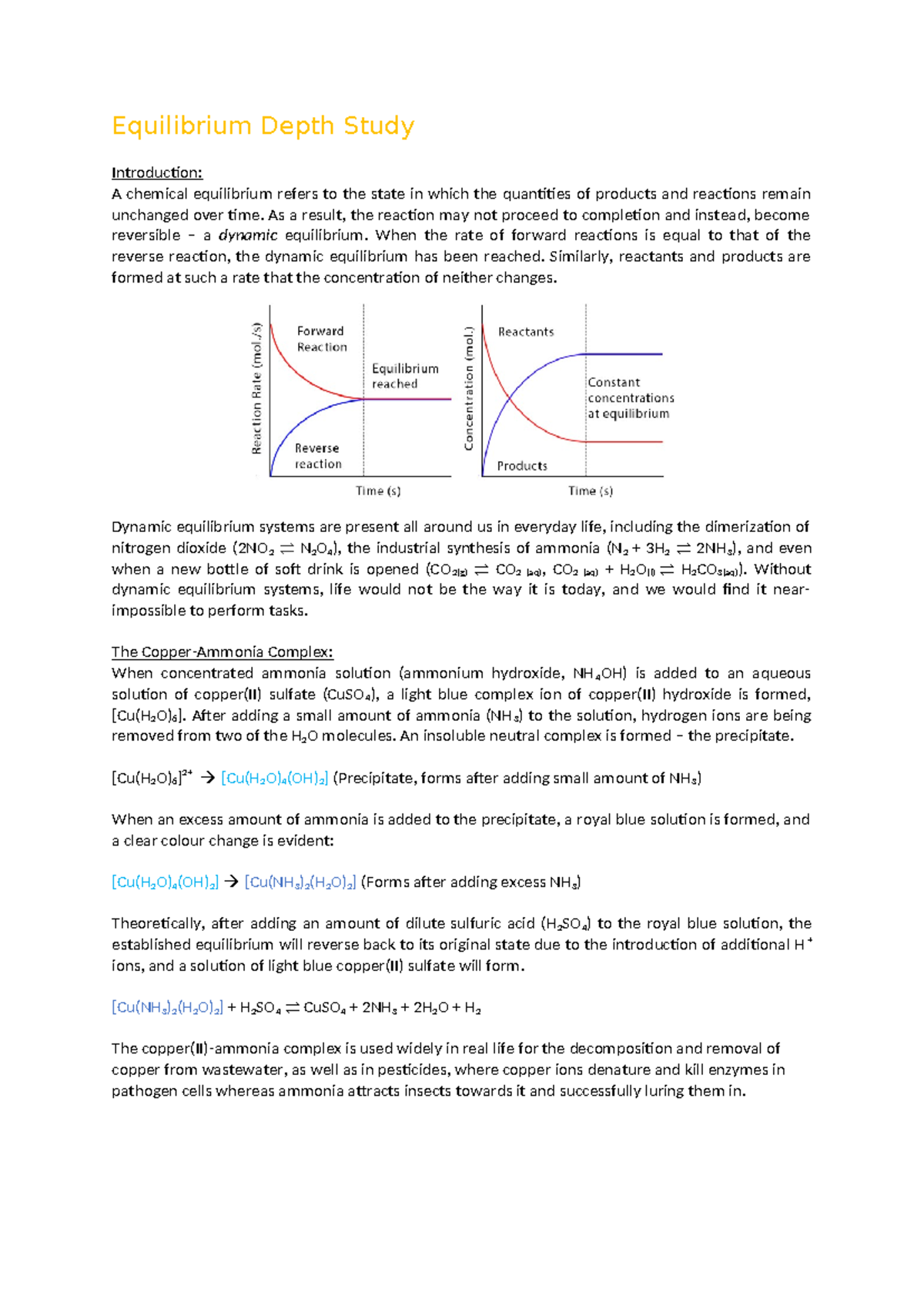 Equilibrium Depth Study - Equilibrium Depth Study Introduction: A ...