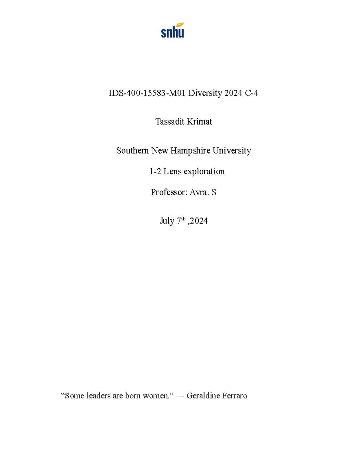 IDS400 1-2 - IDs 400 - IDS-400-15583-M01 Diversity 2024 C- Tassadit ...