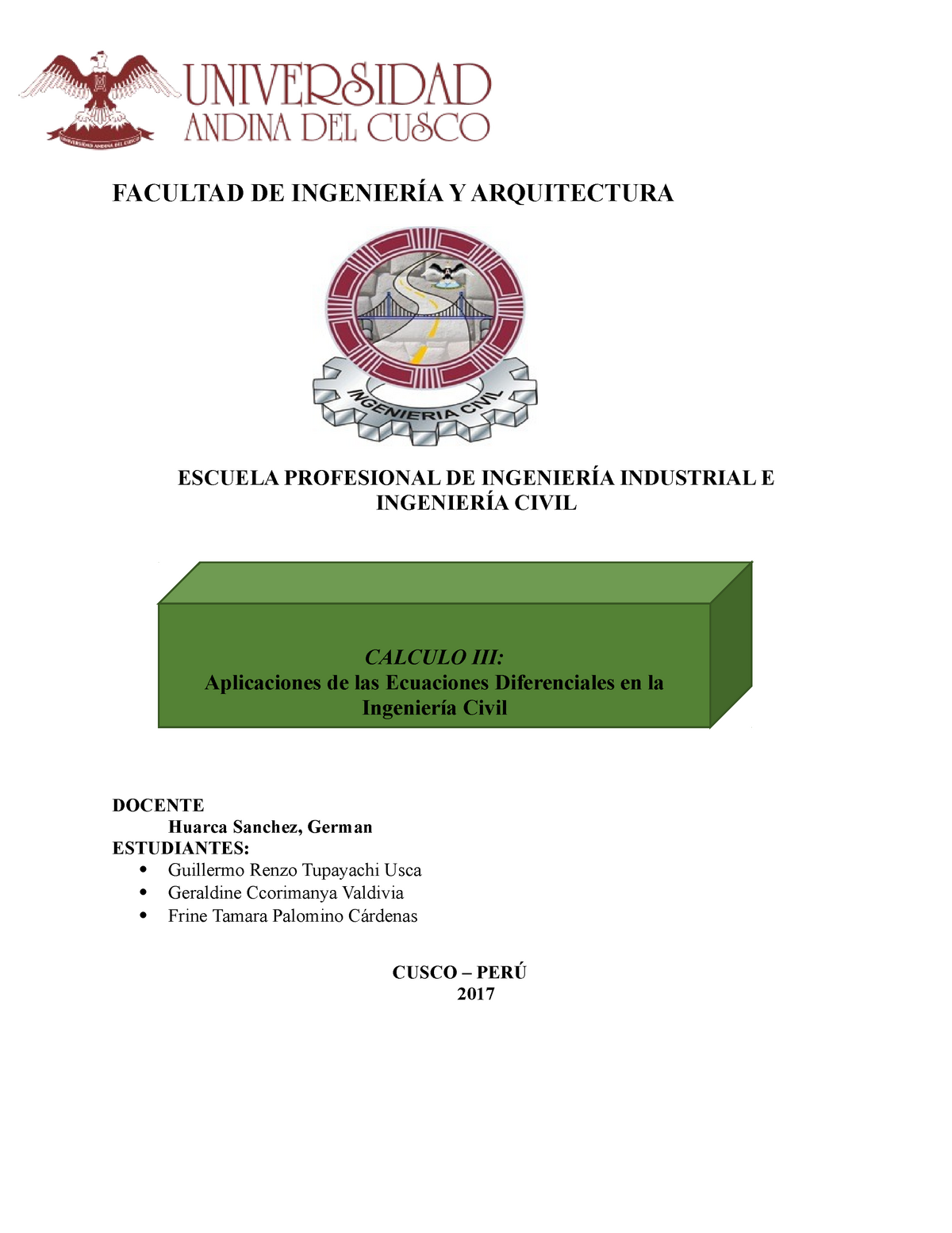 Calculo Iii Edo Nota 18 Calculo Iii Mat006 Uac Studocu