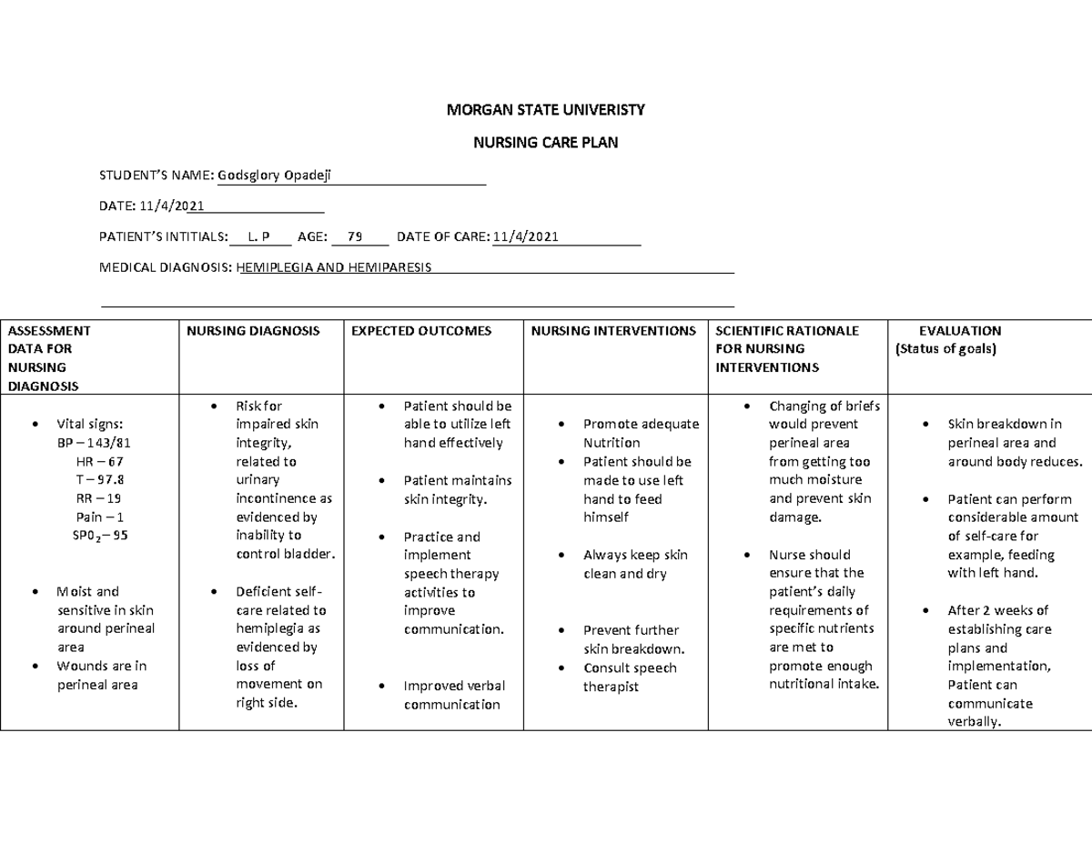 care-plan-very-improtant-morgan-state-univeristy-nursing-care-plan