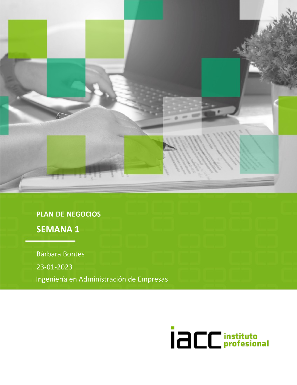 Plan De Negocios 1 - BBBBBBBBBBB - PLAN DE NEGOCIOS SEMANA 1 Bárbara ...