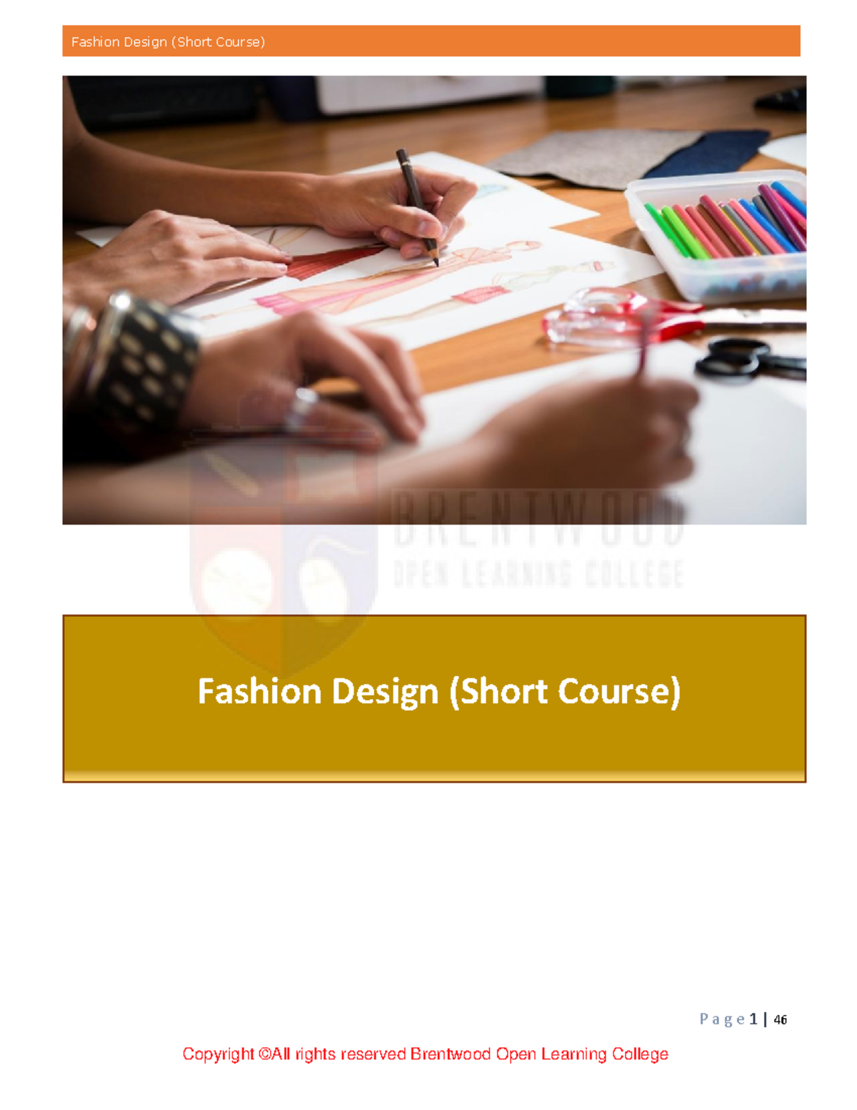 1610708851 fashion design Fashion Design (Short Course) P a g e 1 46 Unit 1 Fashion Design