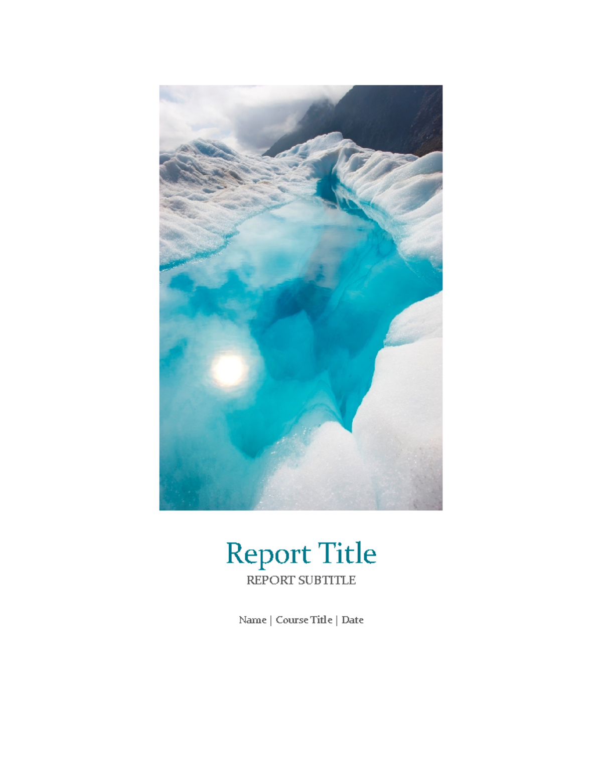 Report Title - sffsf - Report Title REPORT SUBTITLE Name | Course Title ...