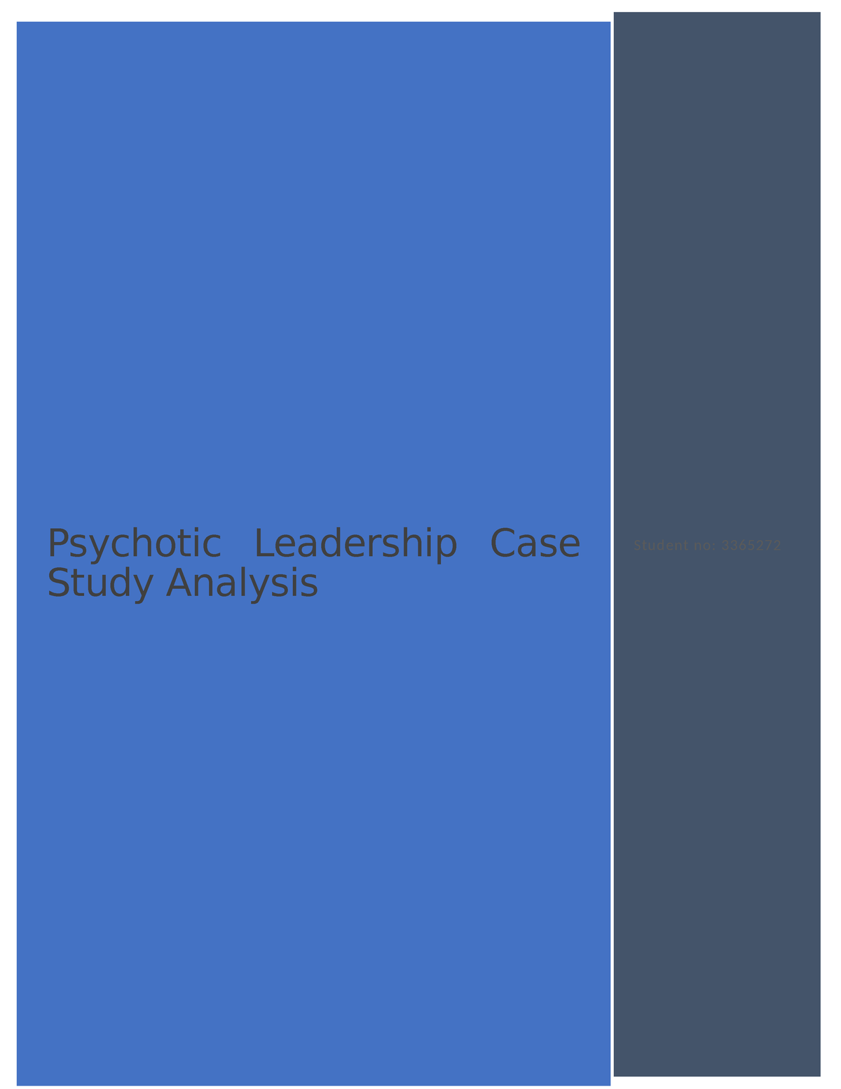 psychopathic leadership a case study of a corporate psychopath ceo