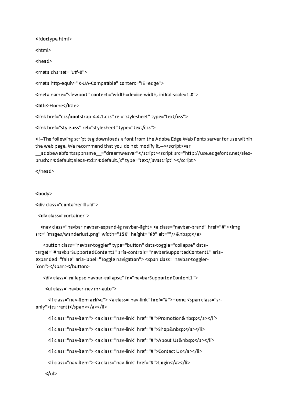 Backup ece html coding for responsive website - Home var - Studocu
