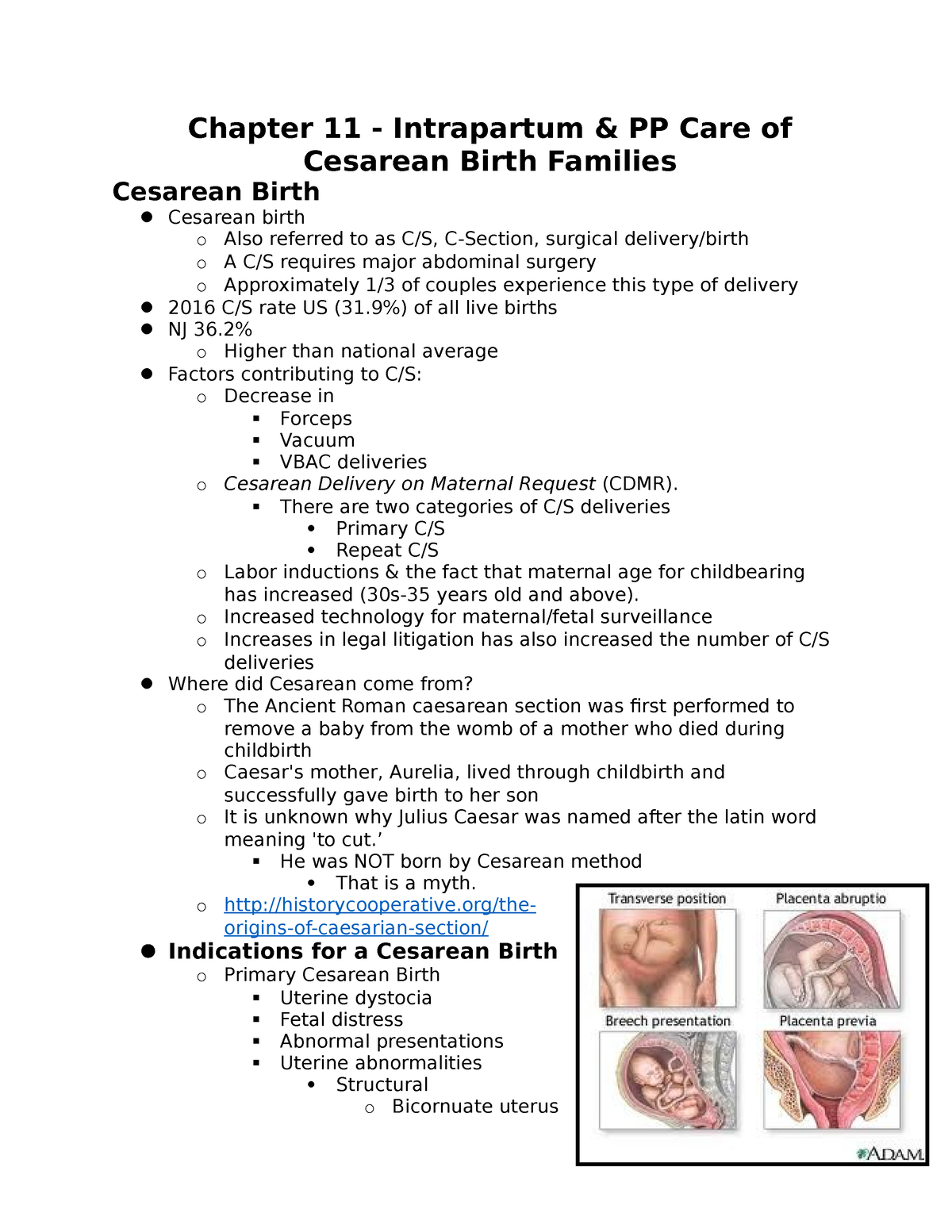 educational topic 11 intrapartum care