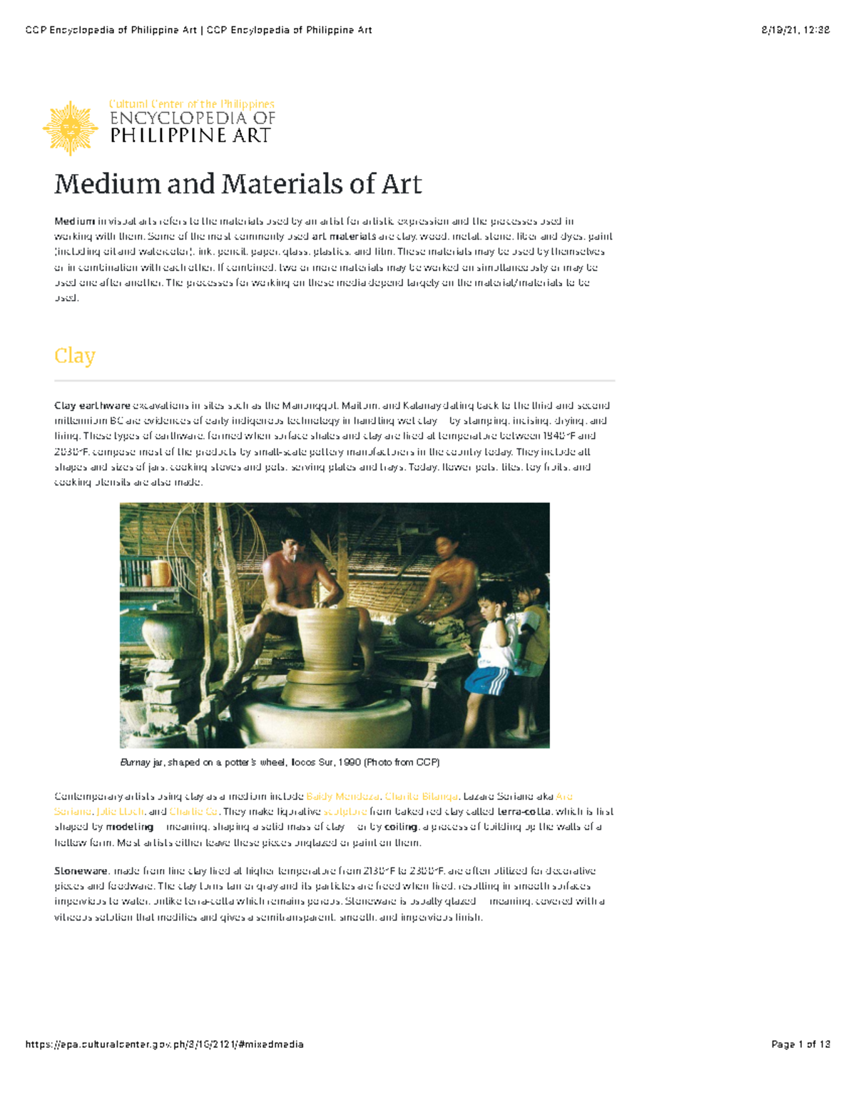 Medium and Materials of Art Medium and Materials of Art Studocu