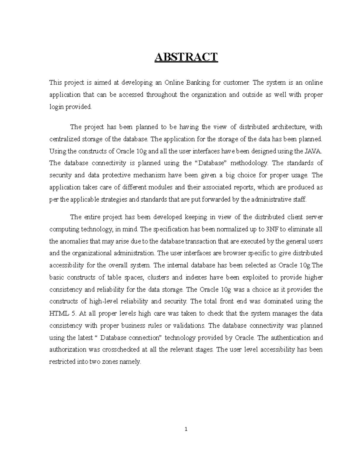 Final report of project - ABSTRACT This project is aimed at developing ...