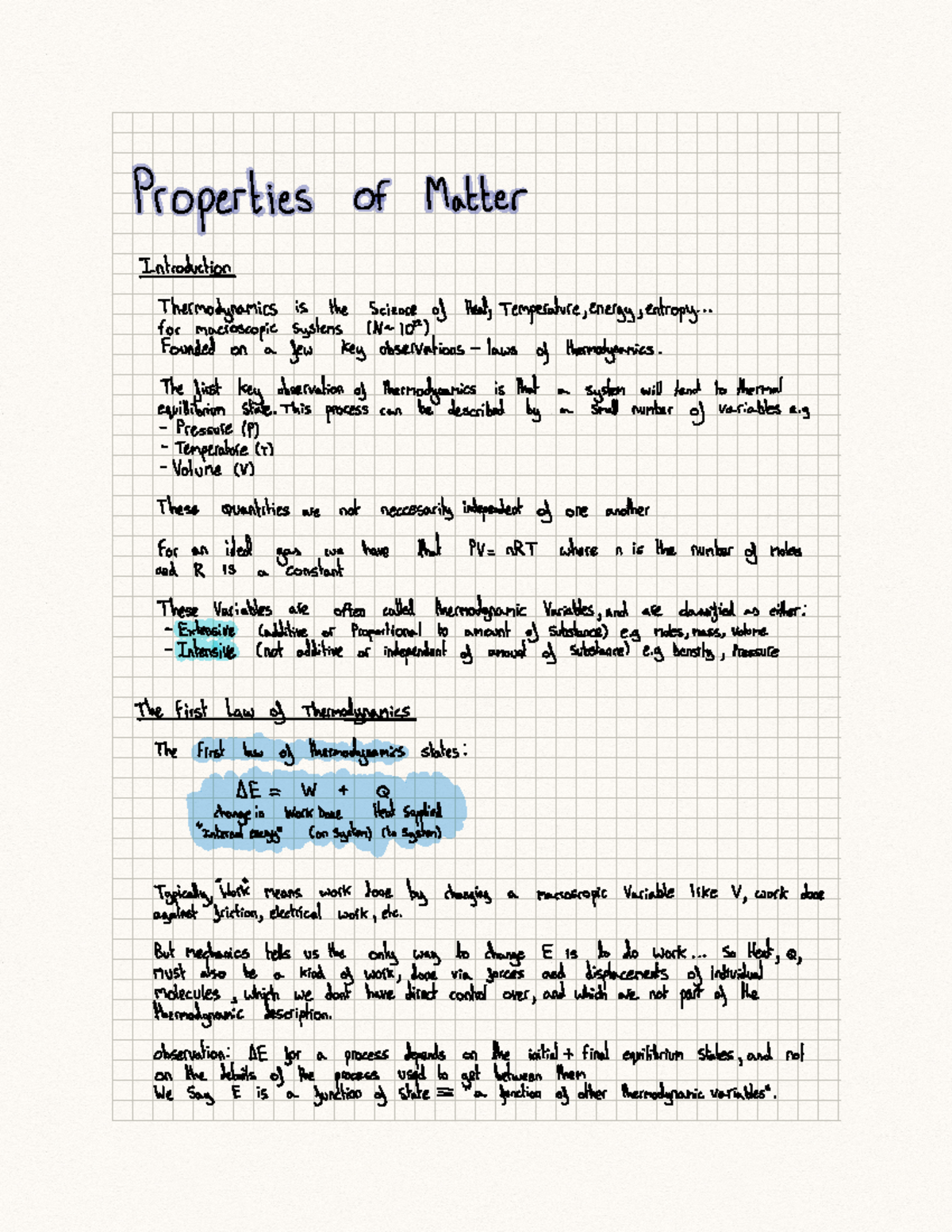 Properties of Matter Notes - Properties of Matter Introduction ...