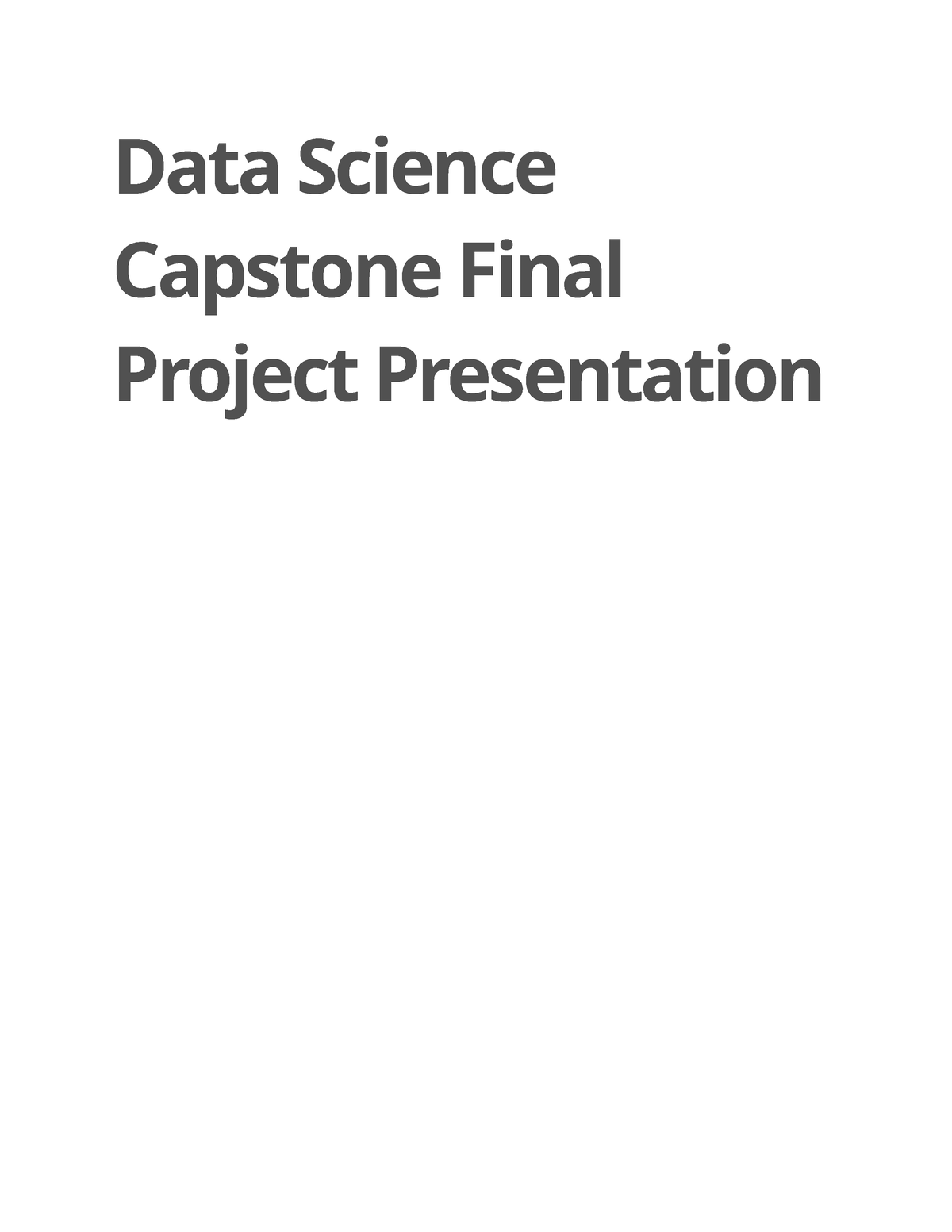 applied data science capstone final presentation