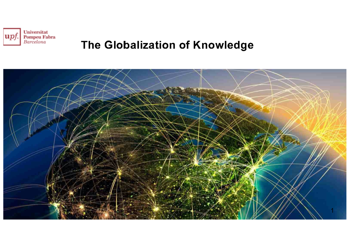 Lokal and global Knowledge Science and globalization 202324 The