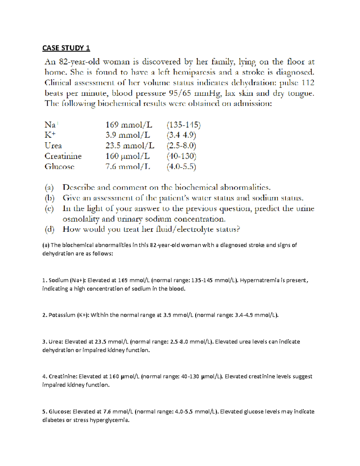 case study biochemistry