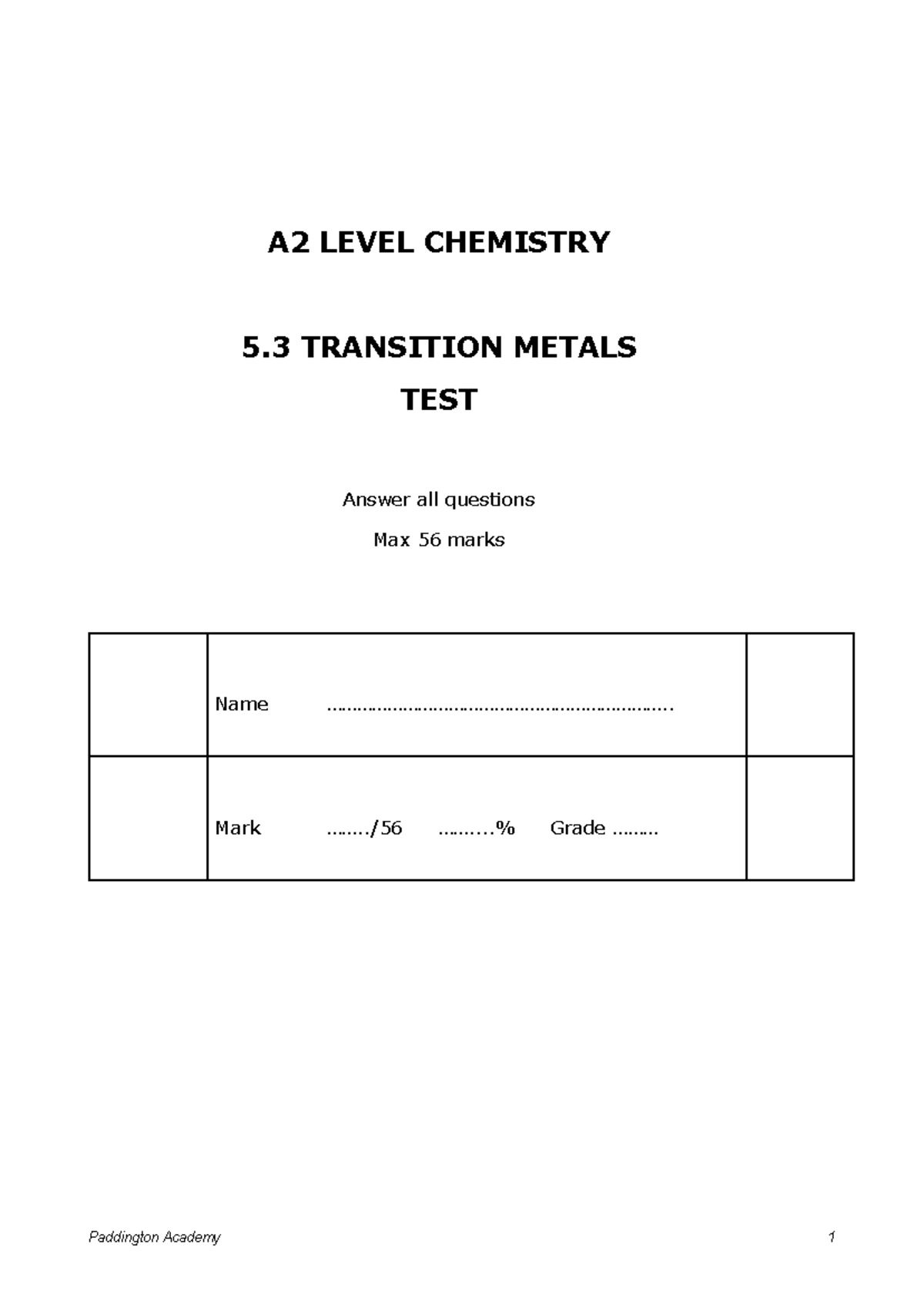 5-transition-metals-a2-level-chemistry-5-transition-metals-test