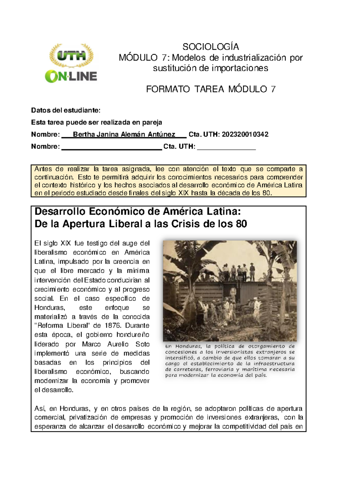 Formato Tarea Modulo 7 - INFORMACION PRRECISA - SOCIOLOGÍA MÓDULO 7 ...