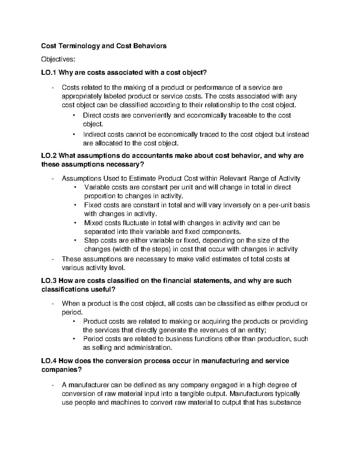 cost assignment simple definition