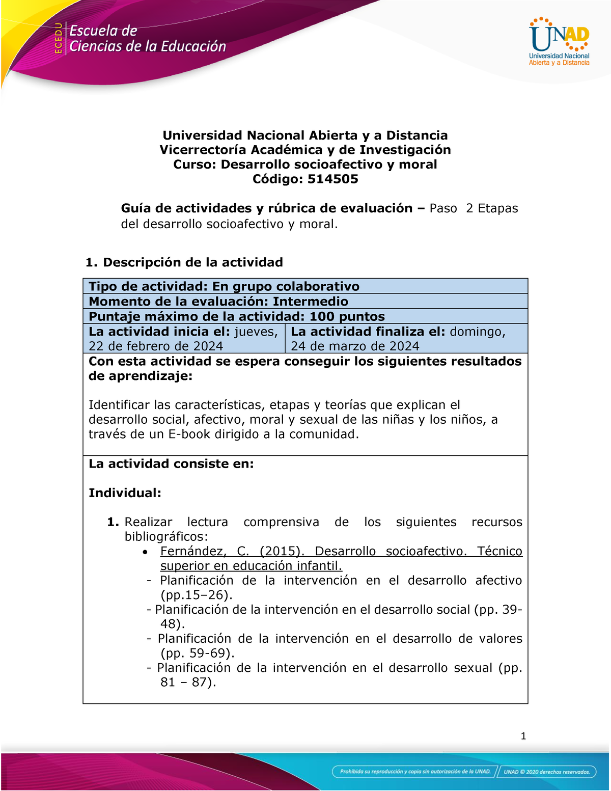 Guía De Actividades Y Rúbrica De Evaluación - Unidad 1- Paso 2 - Etapas ...