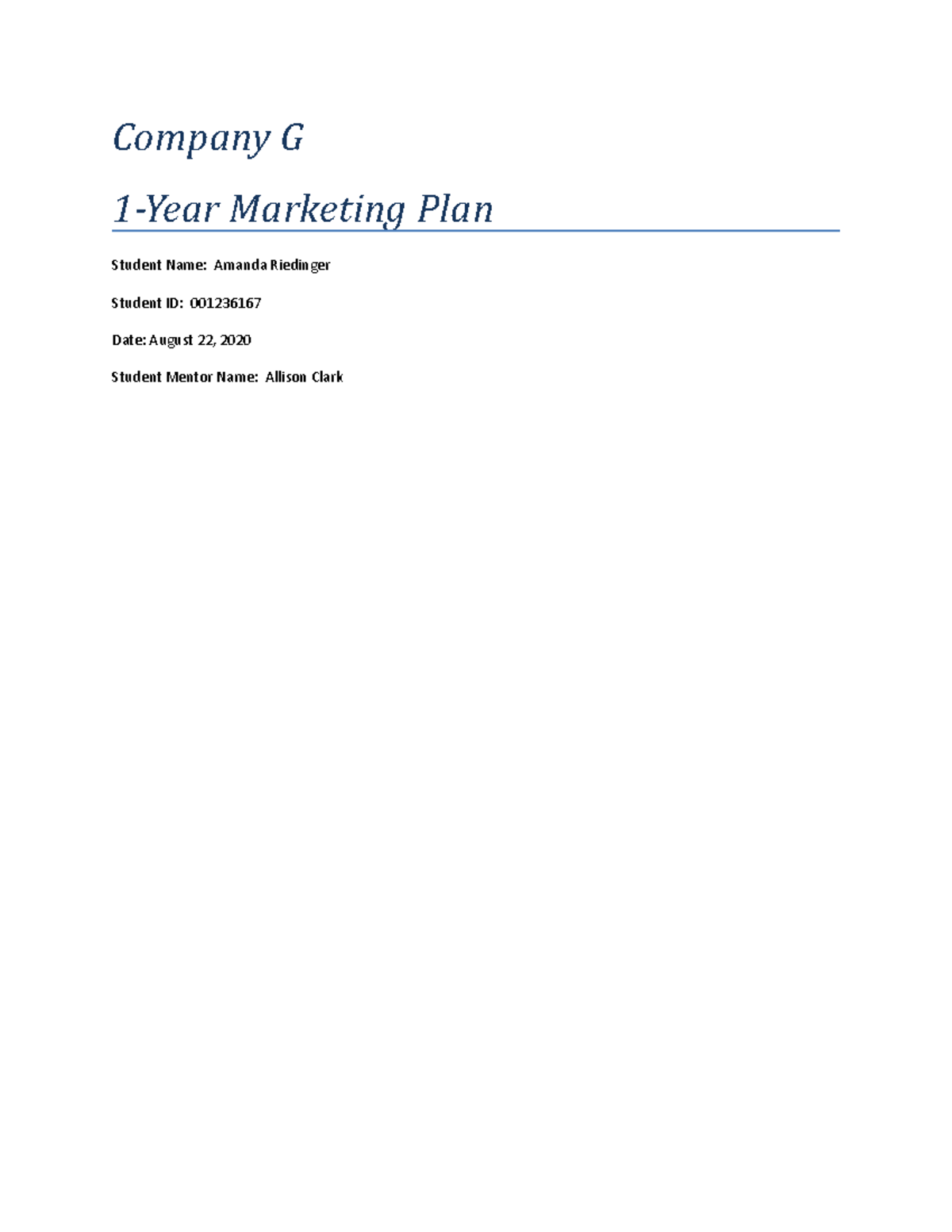 Marketing Applicaitions Task 1 - VZT1 - WGU - Studocu