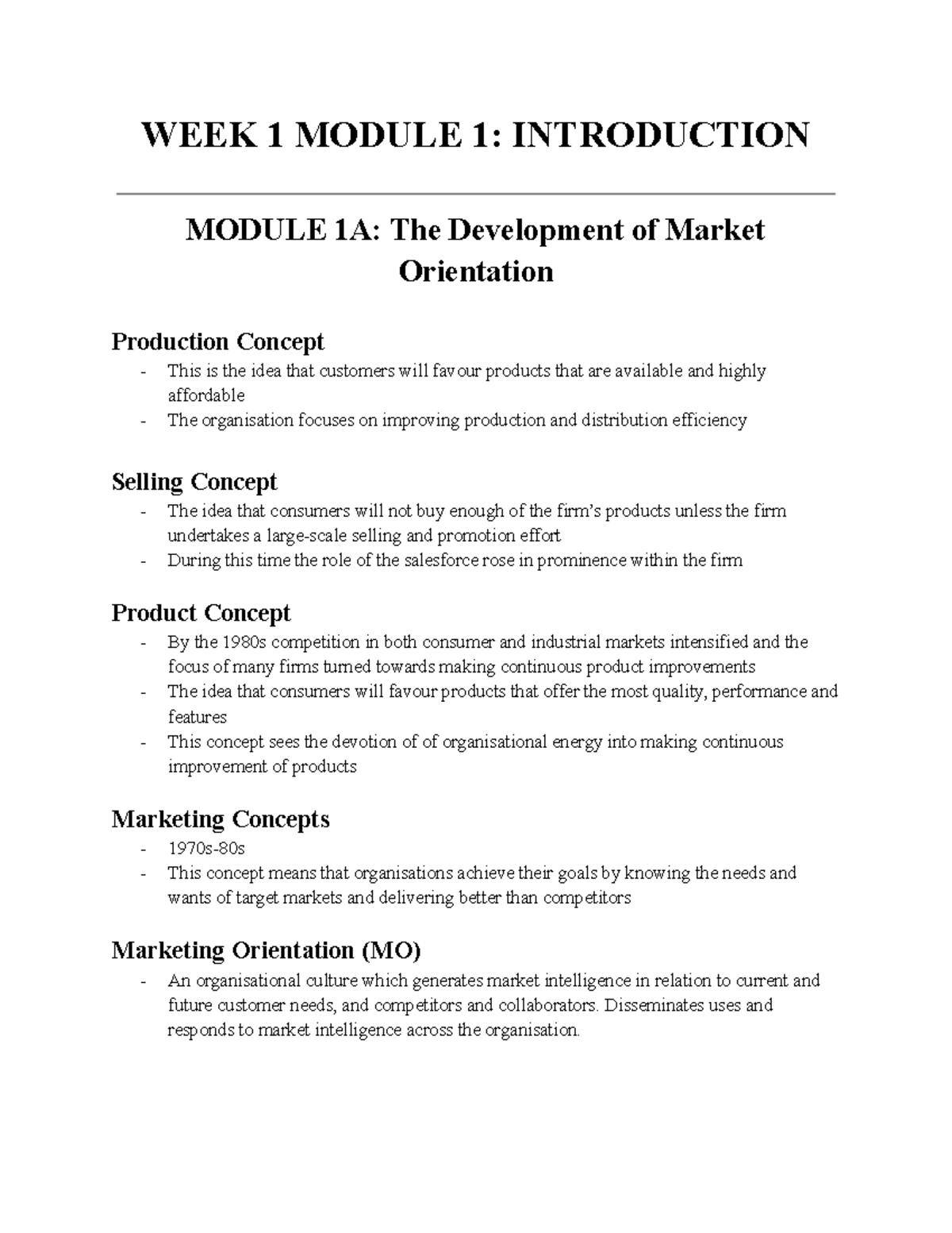 Week 1 Module 1 Introduction - WEEK 1 MODULE 1: INTRODUCTION MODULE 1A ...