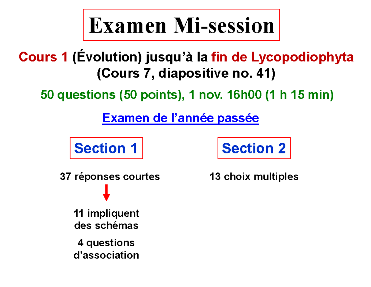 BIO2537 Examen Mi-session Exemples - Examen Mi-session Section 2 ...