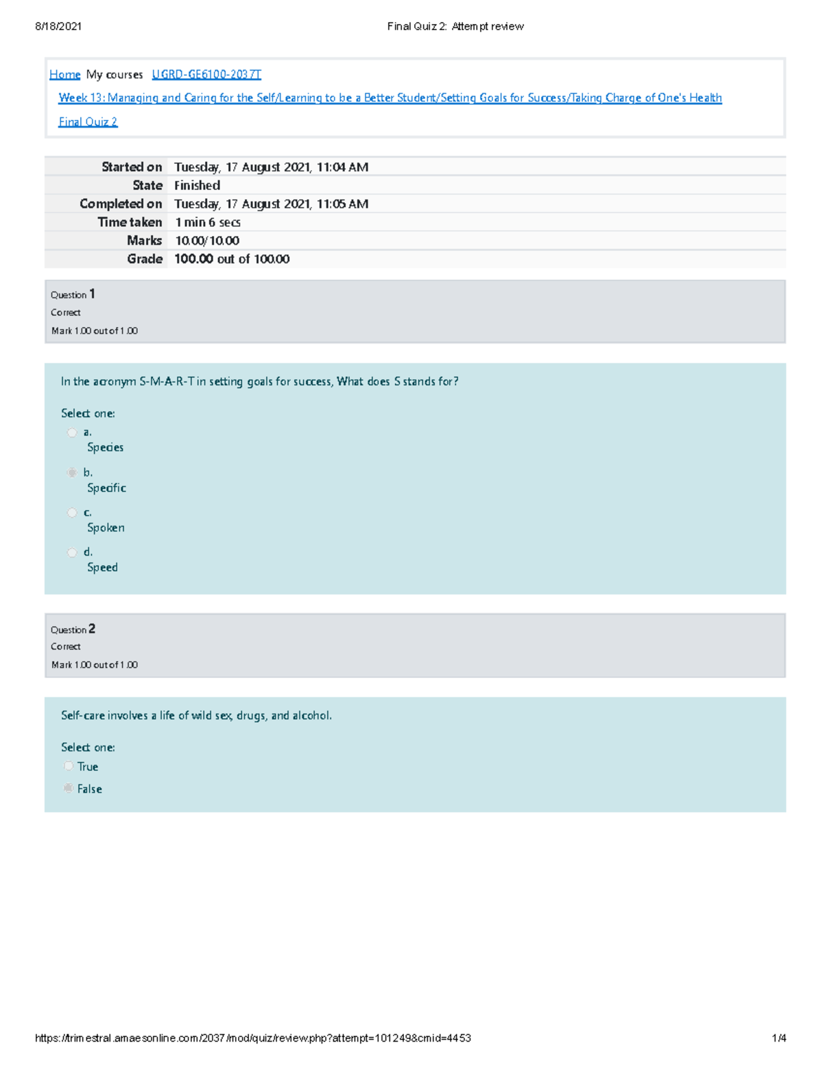 GE6100 Final Quiz 2 Attempt Review - Home My Courses UGRD-GE6100-2037T ...