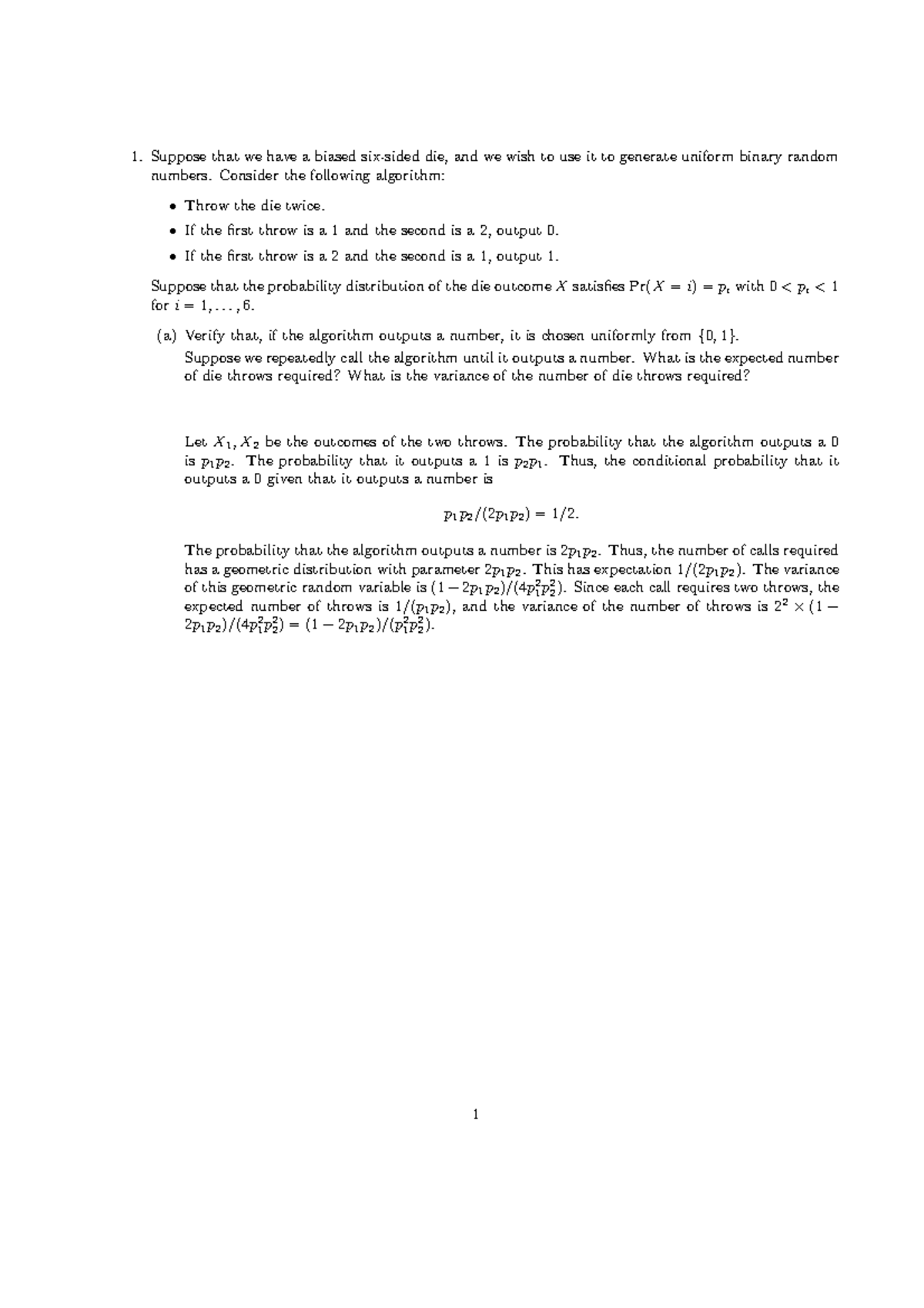 Exam 28 January 2017, questions and answers - CS174 Midterm 1 Solutions ...