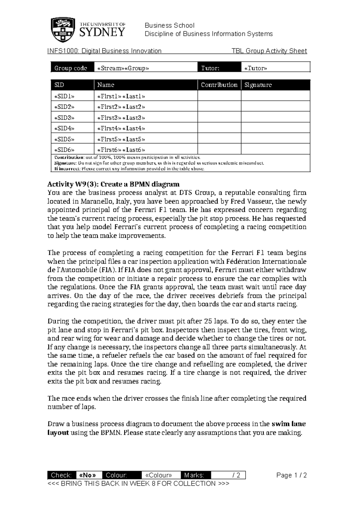 HW5-2 - Week 5 Tutorial Work - Business School Discipline of Business ...