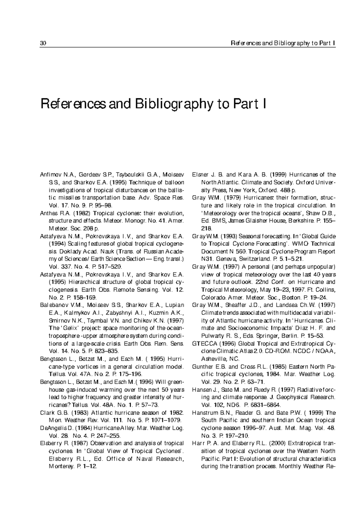 Bibliogr - 30 References and Bibliography to Part I Anfimov N., Gordeev ...