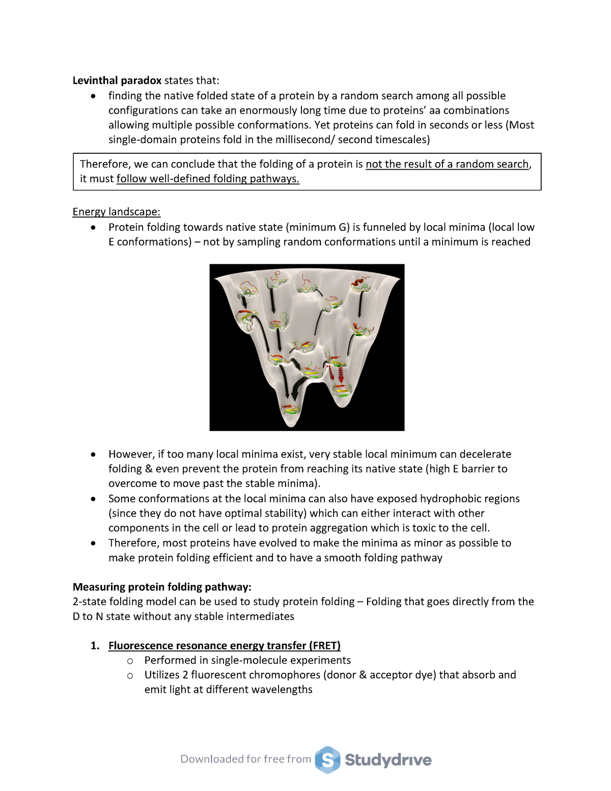 Cota PF - L2Cota PF - L2 - Levinthal paradox states that: - finding the ...