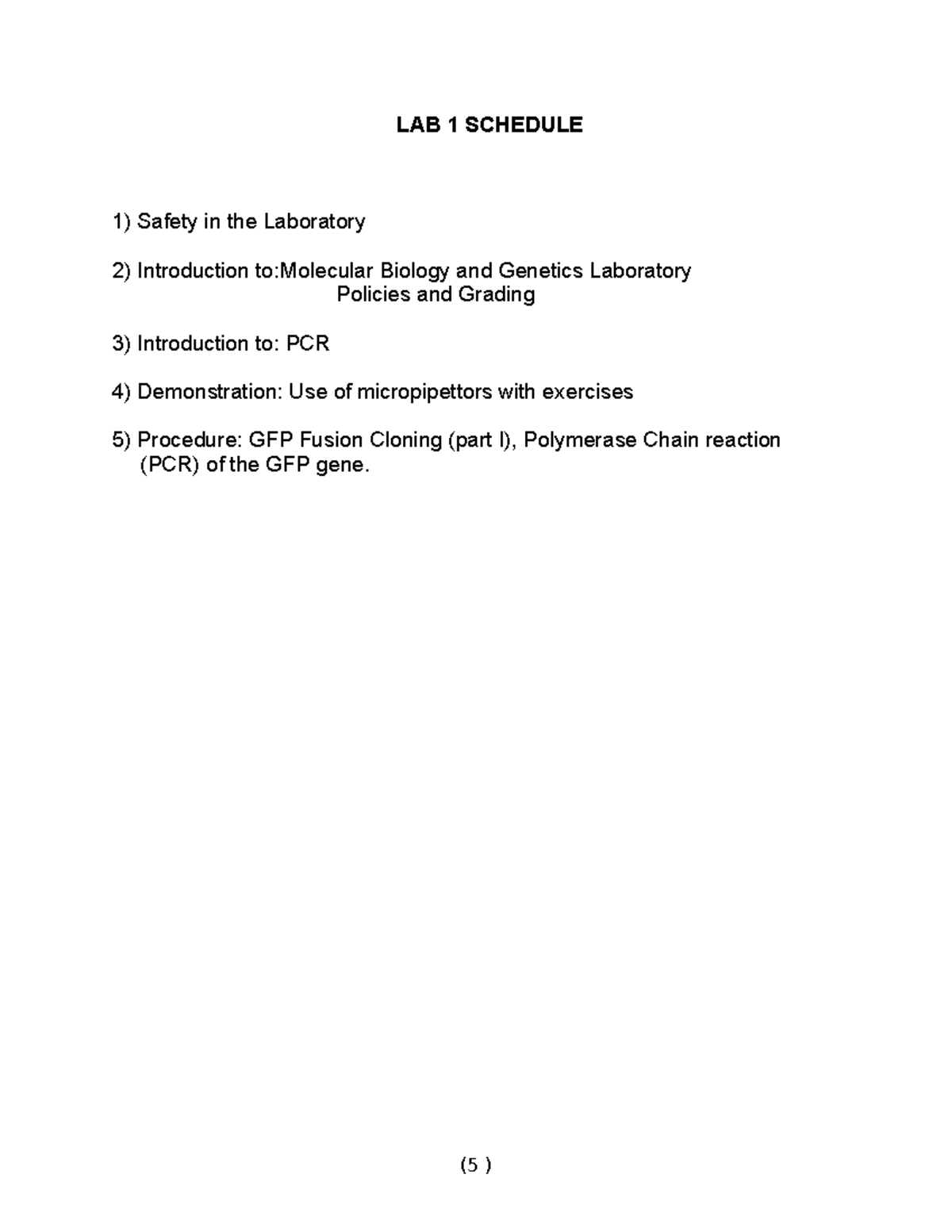D-Lab schedule pages-2024 - Safety in the Laboratory Introduction to ...