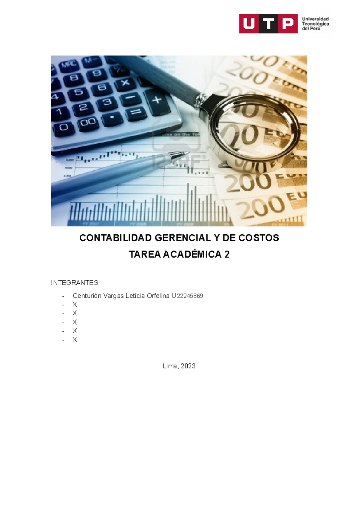 TA 2 Contabilidad Gerencial DE Costos - CONTABILIDAD GERENCIAL Y DE ...