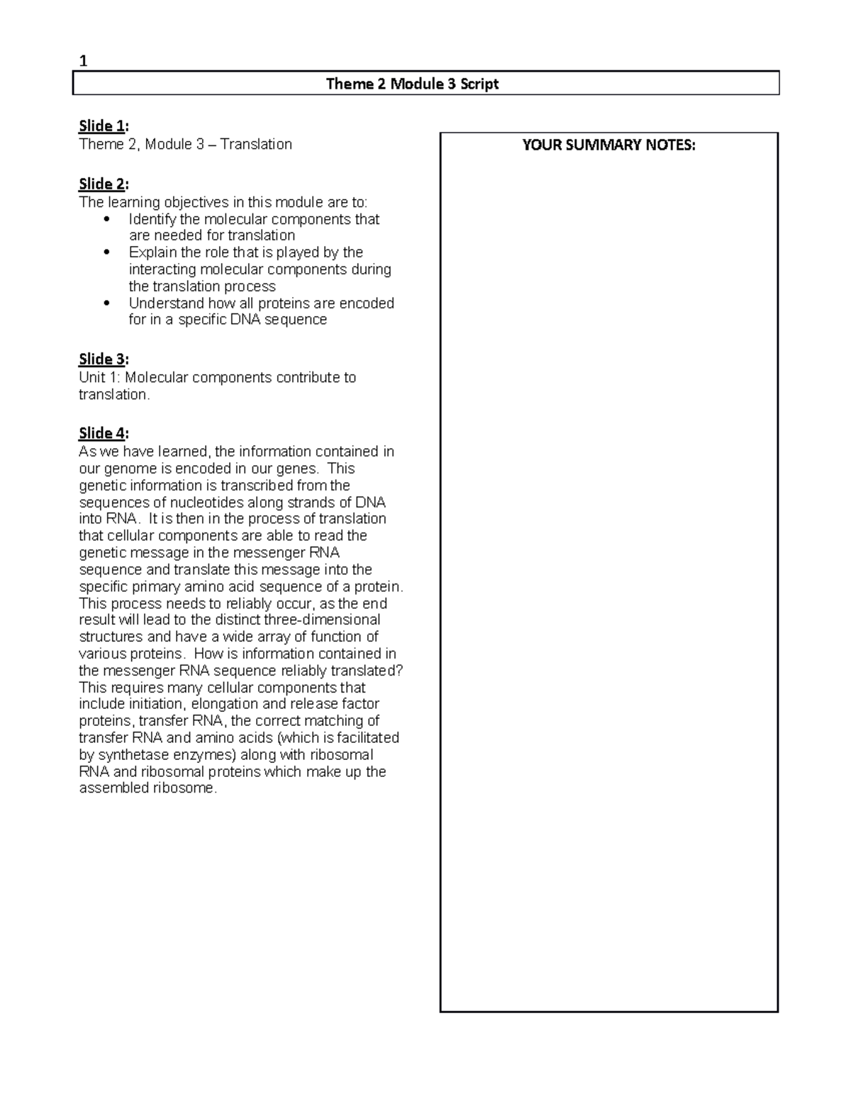 Test 2 topics answers 2020 Theme 2 Module 3 Script Slide 1 Theme 2