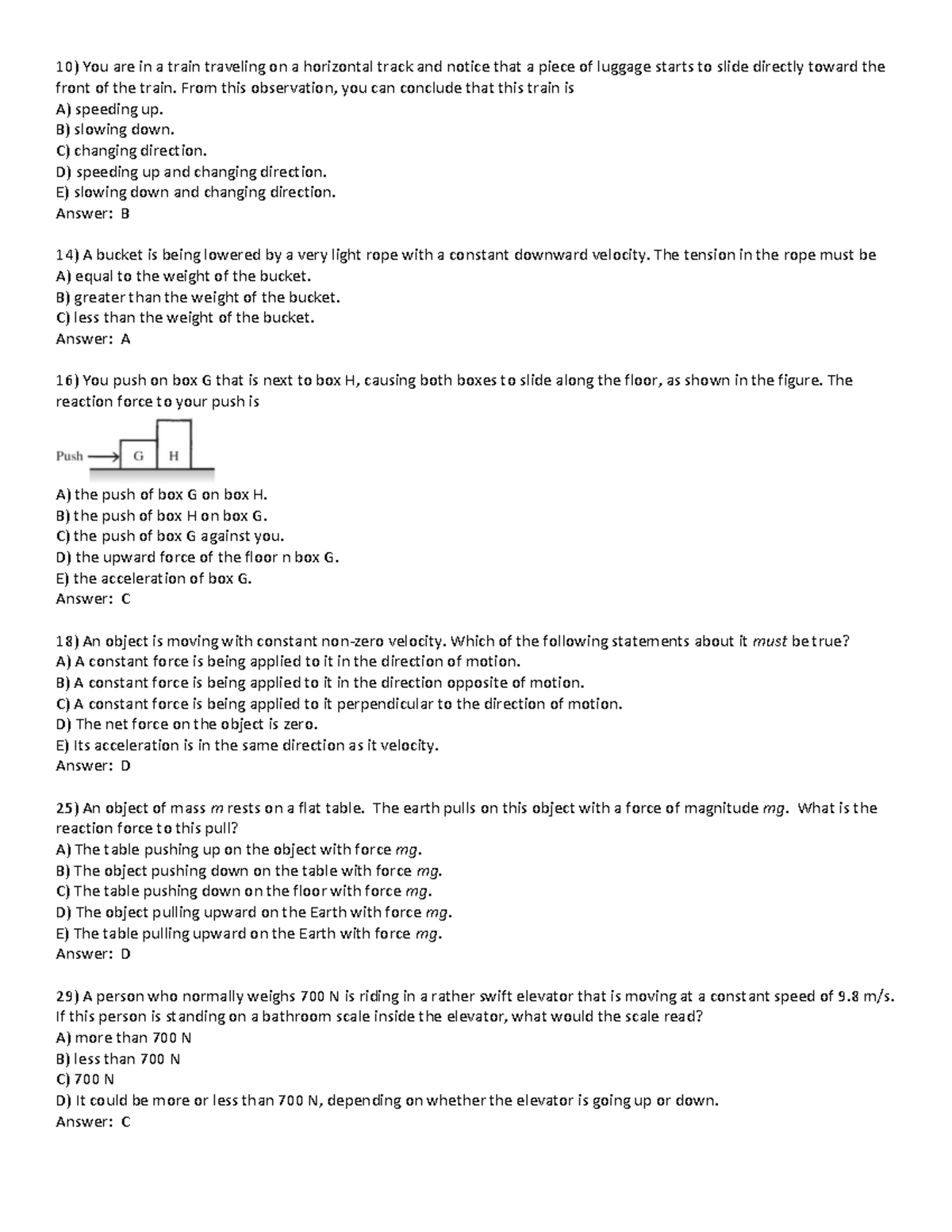 CP1- Practice material for test 2 - PHYS 2033 - UArk - Studocu