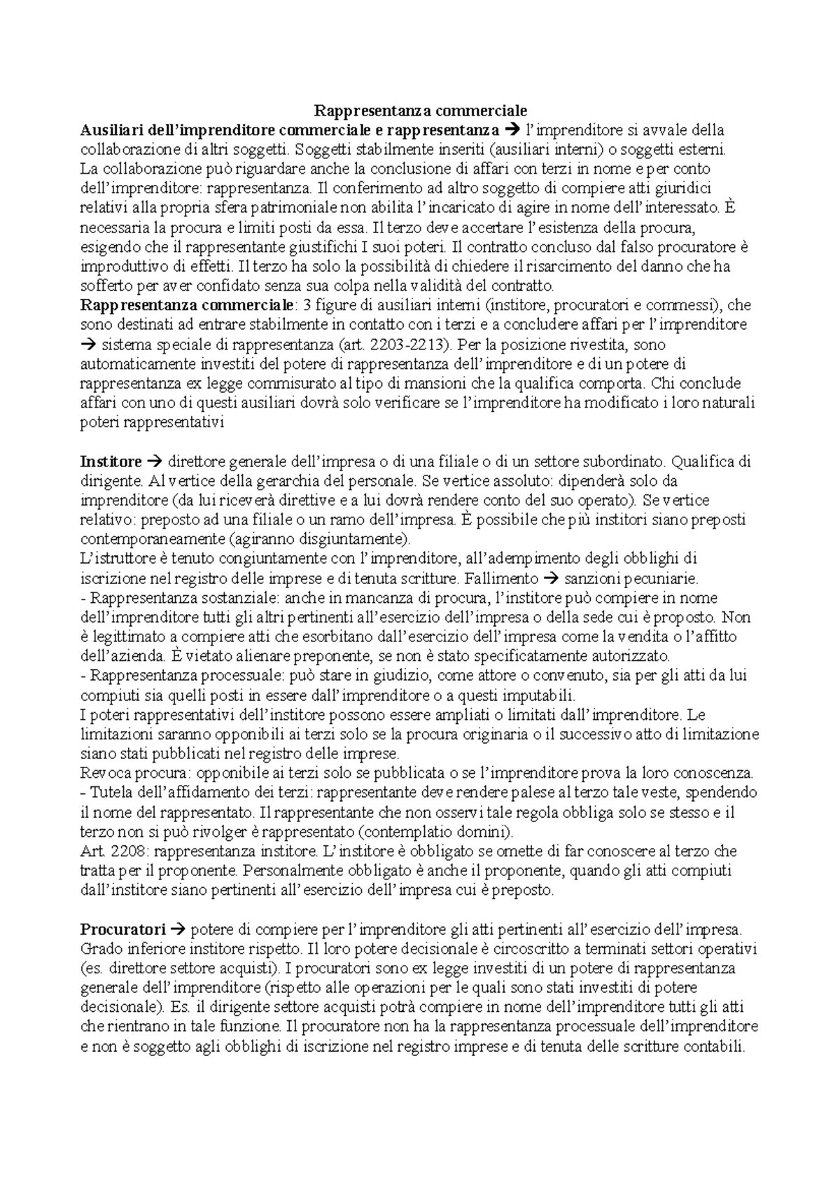 Rappresentanza Commerciale - Rappresentanza Commerciale Ausiliari Dell 