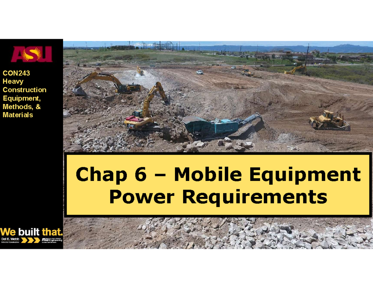 Chap 6 - Power Requirements - CON Heavy Construction Equipment, Methods ...