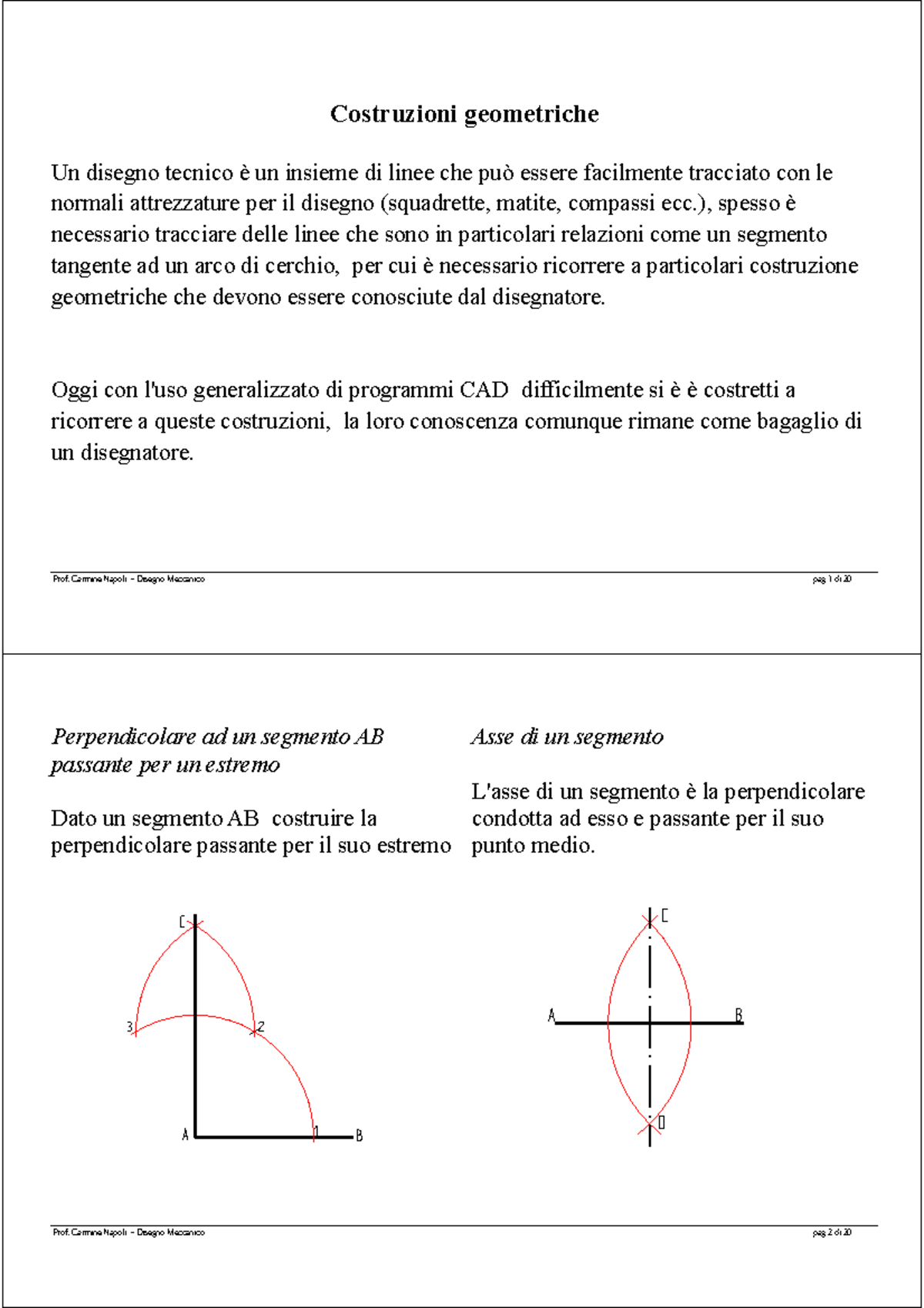 Lez02 Costruzioni Geometriche 2P - Costruzioni geometriche Un disegno ...