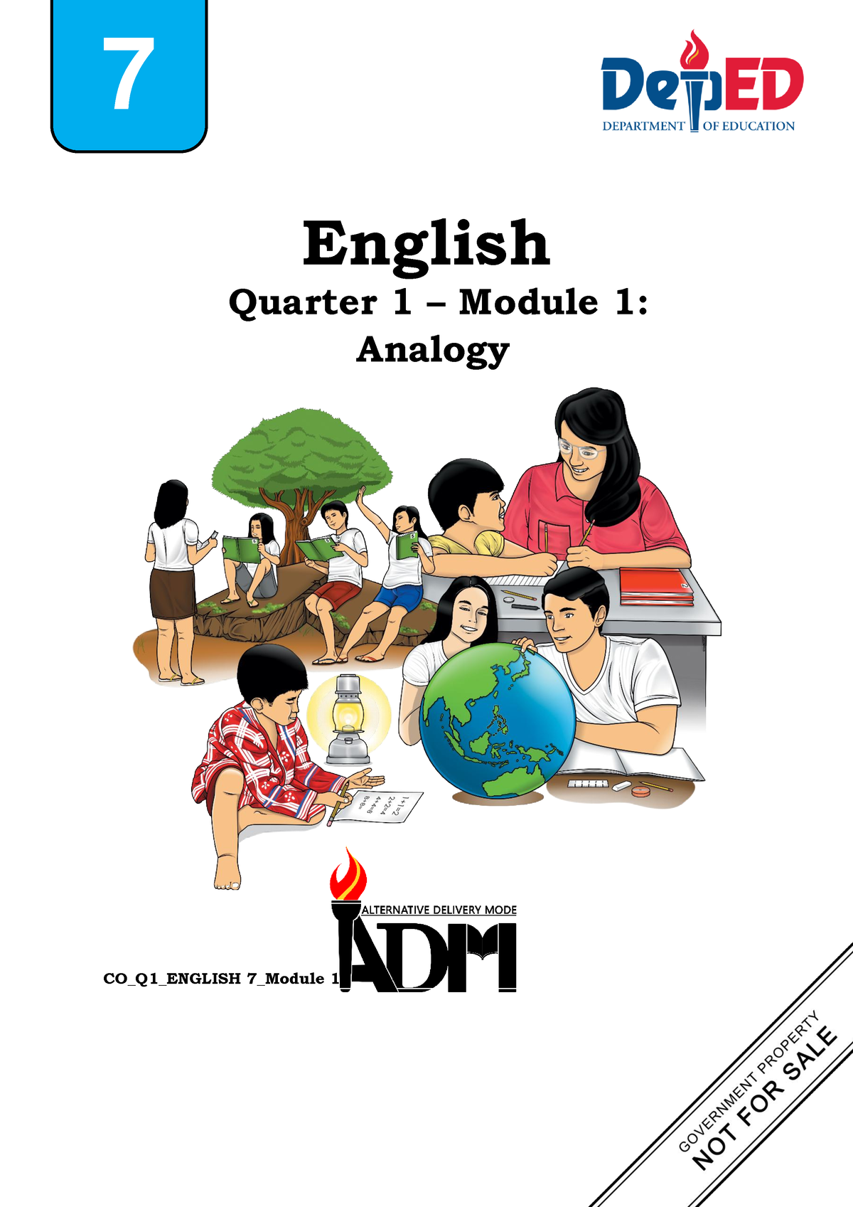 CO Q1 English 7 Module 1 - English Quarter 1 – Module 1: Analogy 7 ...