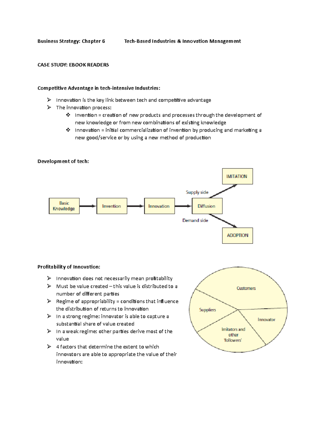 Chapter 6 - Foundations Of Strategy - Business Strategy: Chapter 6 Tech ...