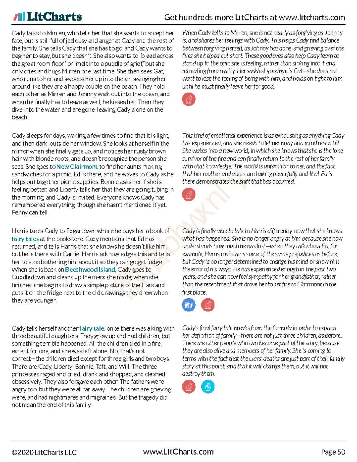 We-Were-Liars-Lit Chart 50 - Cady talks to Mirren, who tells her that ...