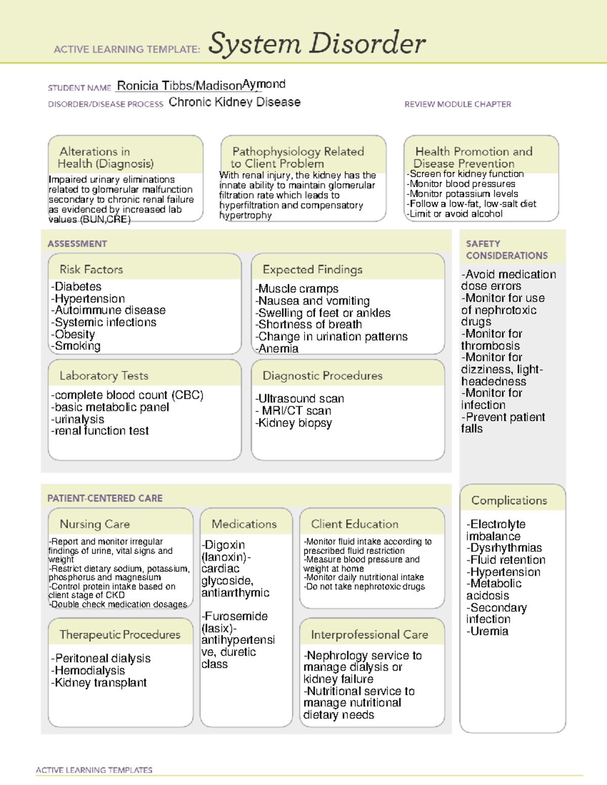 CKD - System disorder - Aymond -Diabetes -Hypertension -Autoimmune ...