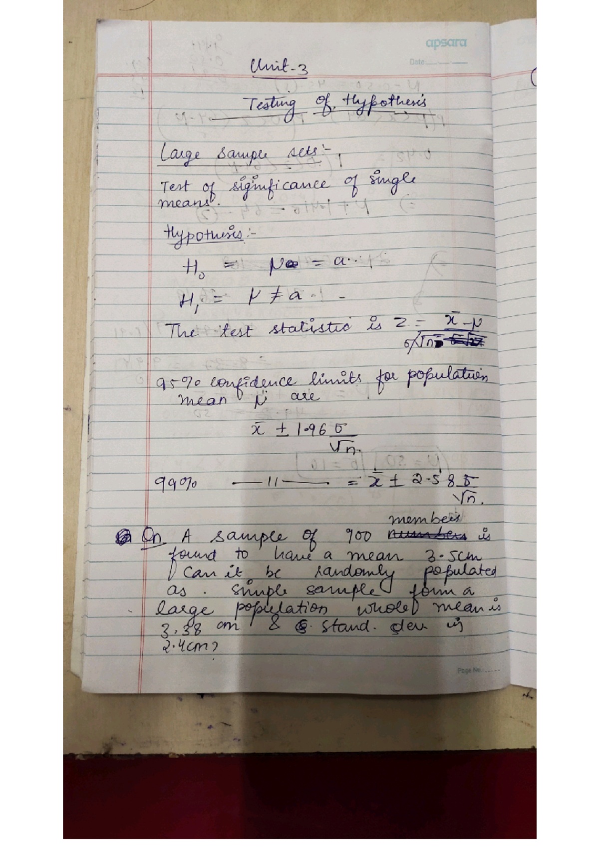 Maths unit 3 - Probability And Statistics - Studocu