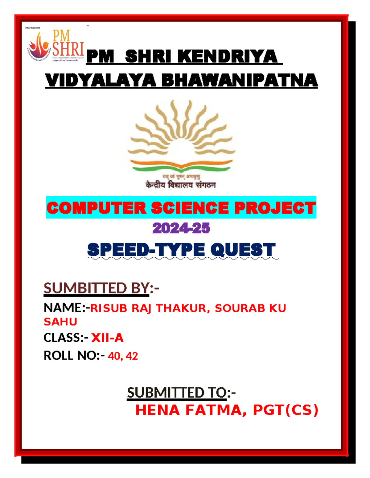 CS- Project-typing-2023-24 sks - PM SHRI KENDRIYA VIDYALAYA ...