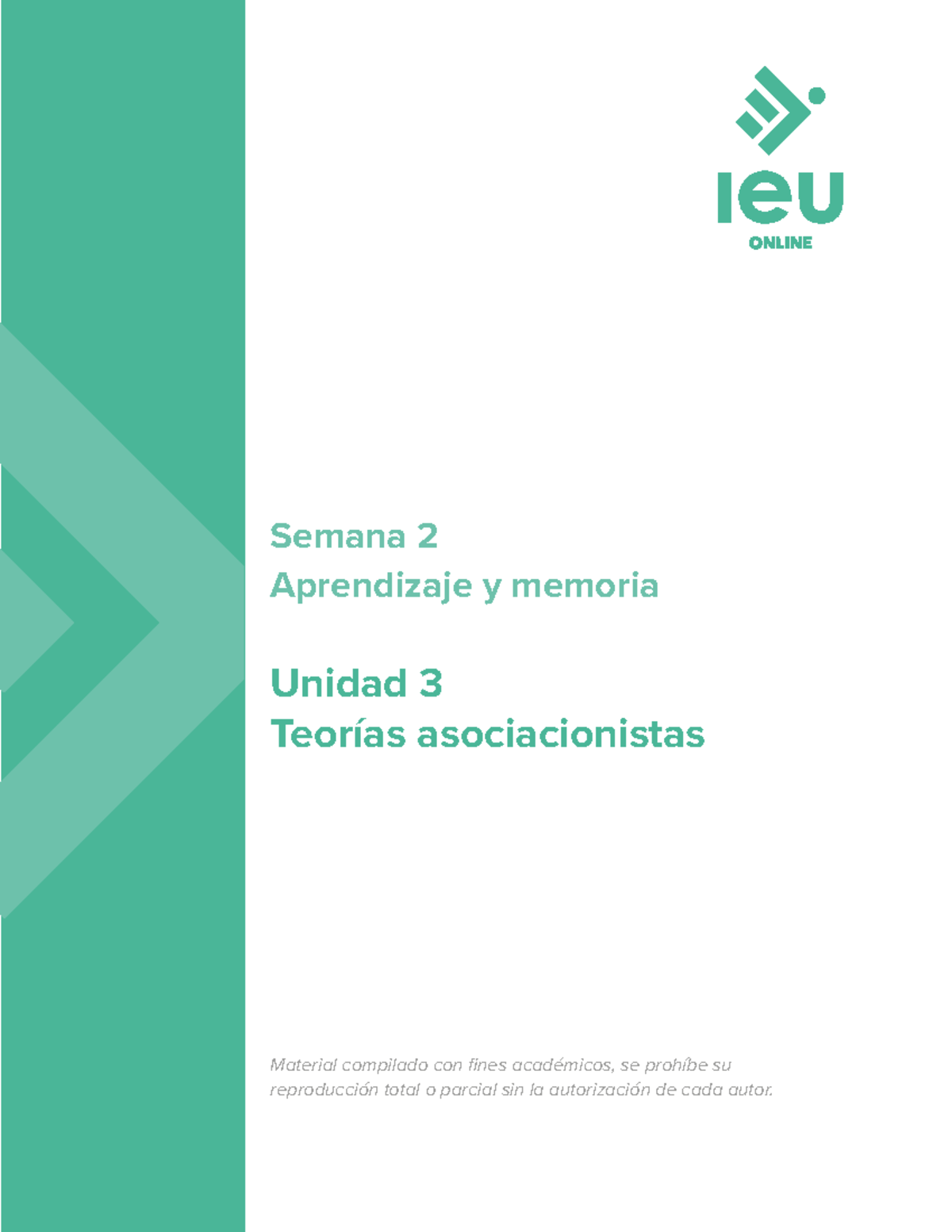 Apuntes semana 2 - psicología - Semana 2 Aprendizaje y memoria Material ...