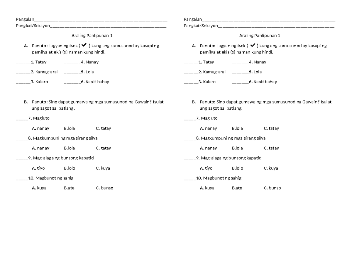 Pangalan - Pangalan ...